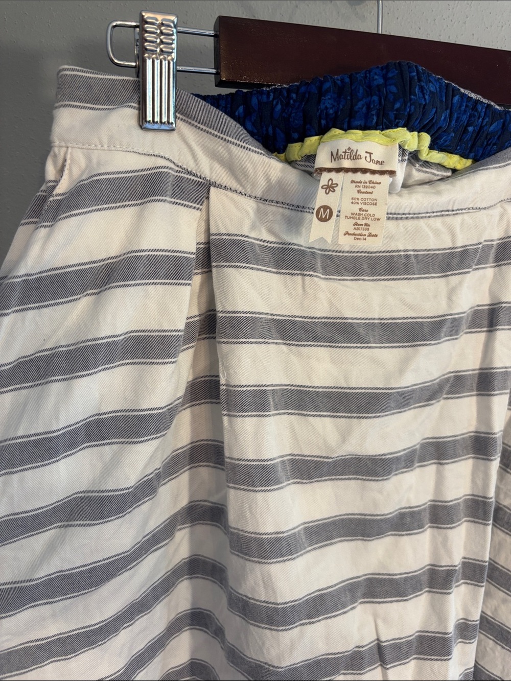 Matilda Jane grey & white skater skirt, size Medium
